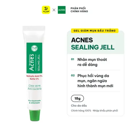 Gel Giảm Mụn Đầu Trắng Và Mụn Đầu Đen Acnes Sealing Jell 18g
