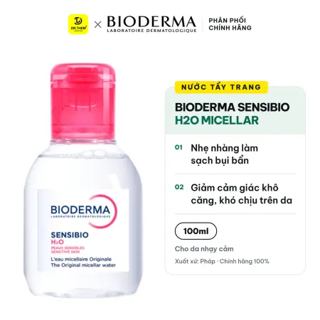 Nước Tẩy Trang Bioderma Sensibio H2O Micellar Cho Da Nhạy Cảm 100ml