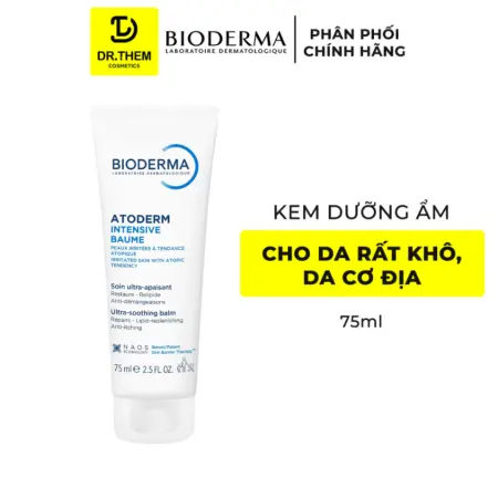 Kem Dưỡng Ẩm Bioderma Atoderm Intensive Baume Phục Hồi Làm Dịu Cho Da Khô Rất Khô 45ml 75ml 500ml