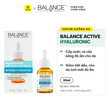 Serum Balance Active Formula 5% Hyasol PF Hyaluronic Cấp Ẩm Chuyên Sâu 30ml