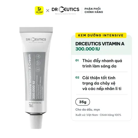 Kem Dưỡng Intensive Vitamin A Cream 300.000 IU DrCeutics Trẻ Hoá Căng Mịn Da 35g