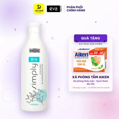 Dầu Gội Eva Simply Tầm Gửi Ngừa Gàu Shampoo For Dandruff-Prone Hair Làm Dịu Da Đầu 500ml