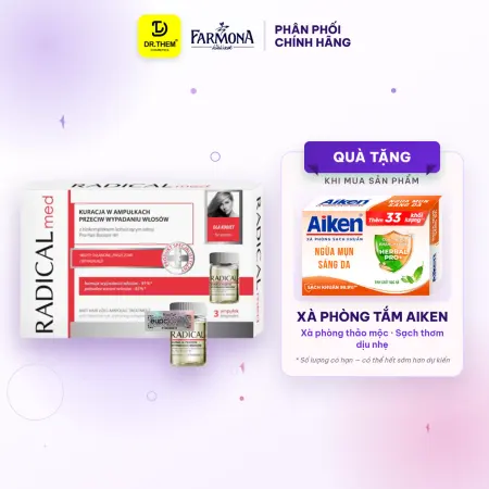 Tinh Chất Farmona Radical Med Anti Hair Loss Ampoule Treatment Hỗ Trợ Giảm Rụng Tóc Cho Nữ 3x5ml