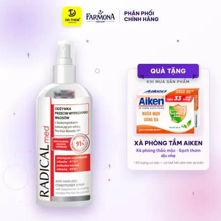 Xịt Dưỡng Tóc Farmona Radical Med Anti Hair Loss Conditioner Spray Hỗ Trợ Giảm Rụng Tóc Chắc Khỏe 200ml