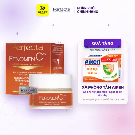 Kem Dưỡng Perfecta Fenomen C Glebokie Nawilzenie Sáng Da Dưỡng Ẩm Sâu Ngày Đêm Cho Da Khô Xỉn Màu 50ml