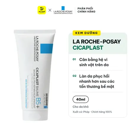 Kem Dưỡng La Roche-Posay Cicaplast Baume B5+ Ultra Repairing Soothing Balm Hỗ Trợ Phục Hồi Làm Dịu Da Kích Ứng 40ml