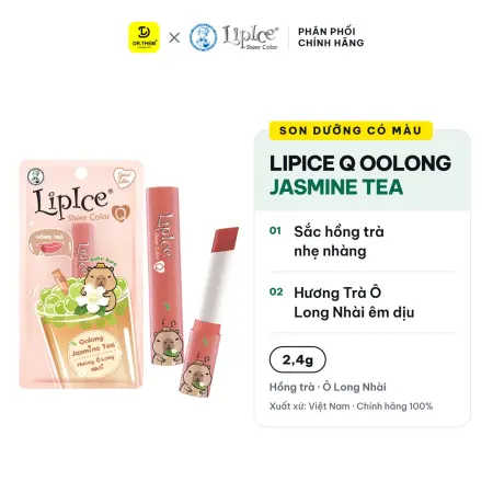 Son Dưỡng Môi Có Màu LipIce Sheer Color Q Oolong Jasmine Tea 2,4g – Hương Ô Long Nhài, Sắc Hồng Trà