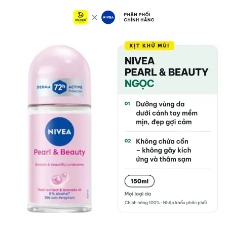 Xịt Khử Mùi Nivea Pearl & Beauty Ngọc Trai Dưỡng Sáng 150ml