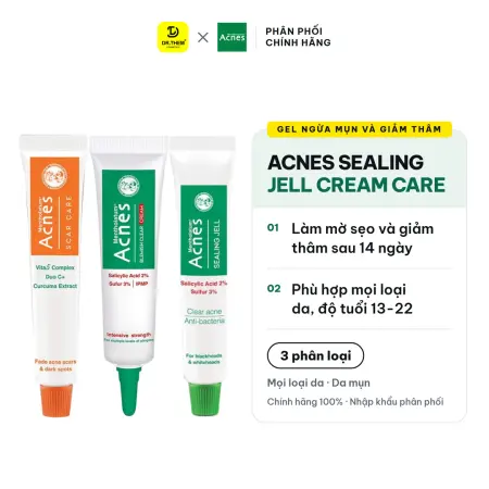 Gel Chấm Mụn Acnes Sealing Jell Blemish Clear Cream Scar Care Hỗ Trợ Giảm Mụn Và Mờ Thâm Sẹo