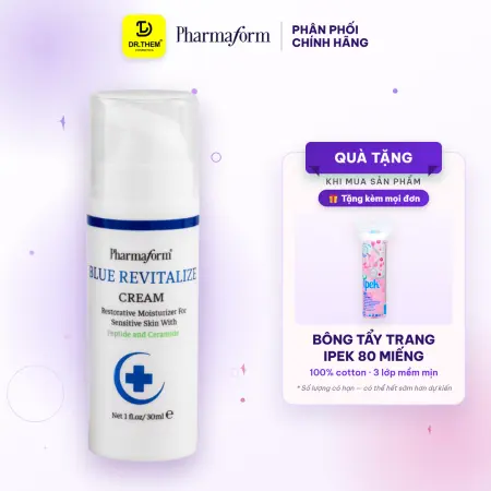 Kem Dưỡng Ẩm Pharmaform Blue Revitalize Phục Hồi Chống Ánh Sáng Xanh Hỗ Trợ Chống Lão Hóa Cho Mọi Loại Da 30ml