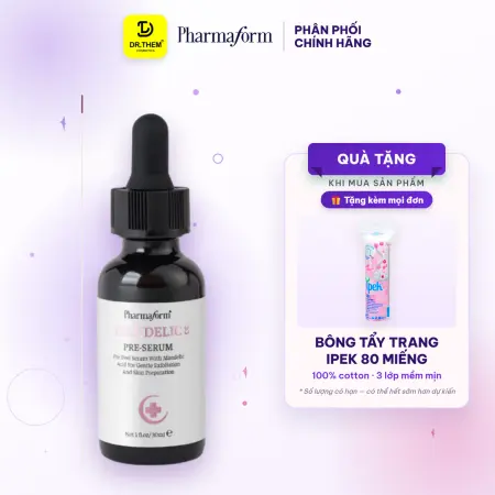 Tinh Chất Pharmaform Mandelic 8 Pre Serum Tẩy Tế Bào Chết Dịu Nhẹ Hỗ Trợ Làm Đều Màu Da Sáng Mịn 30ml