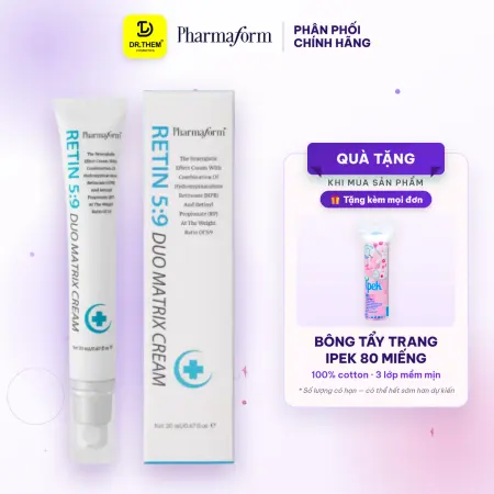 Kem Dưỡng Retinol Pharmaform Retin 5:9 Duo Matrix Cream Hỗ Trợ Chống Lão Hóa Giảm Nếp Nhăn Đều Màu Da 20ml