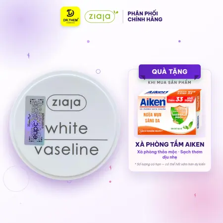 Sáp Dưỡng Môi Ziaja White Vaseline Dưỡng Ẩm Làm Mềm Giảm Khô Nứt Nẻ Cho Môi Và Vùng Da Khô 30ml