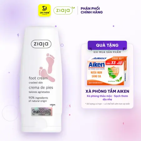 Kem Dưỡng Gót Chân Ziaja Foot Cream Cracked Skin Dưỡng Ẩm Làm Mềm Hỗ Trợ Cải Thiện Da Nứt Nẻ 60ml
