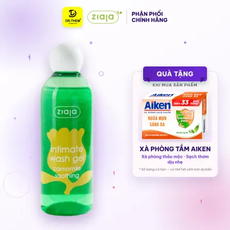 Dung Dịch Vệ Sinh Phụ Nữ Ziaja Intimate Cúc La Mã Dịu Nhẹ Giảm Kích Ứng 200ml