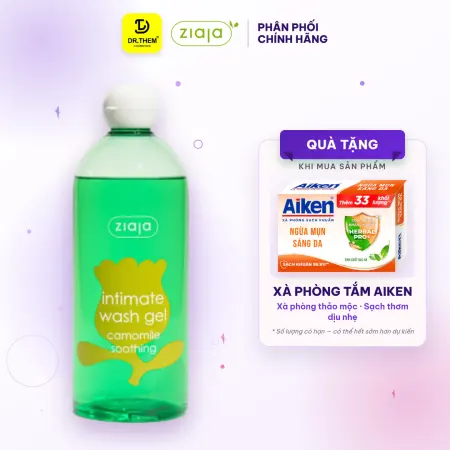 Dung Dịch Vệ Sinh Phụ Nữ Ziaja Intimate Cúc La Mã Dịu Nhẹ Giảm Kích Ứng 500ml