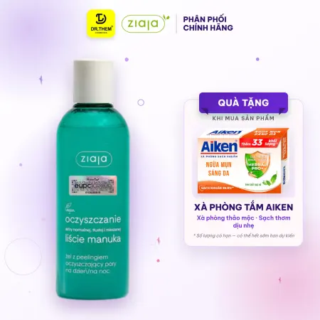 Gel Rửa Mặt Sạch Sâu, Điều Hòa Tuyến Bã Nhờn Ziaja Manuka Tree Purifying Normalising Cleansing Gel 200ml