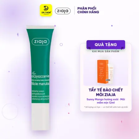 Kem Chấm Mụn Ziaja Manuka Tree Reduktor Zmian Potradzikowych Hỗ Trợ Giảm Mụn Nồng Độ Hoạt Chất Cao 15ml