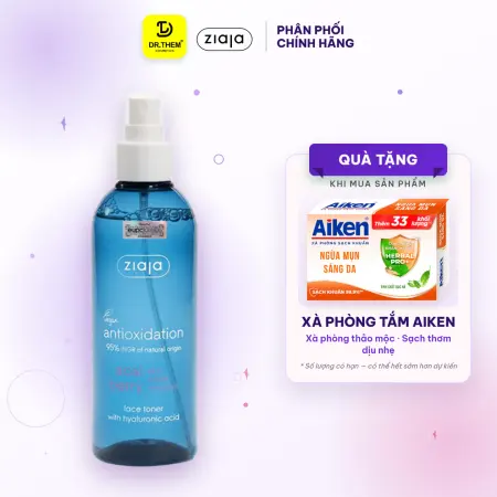 Xịt Cân Bằng Ziaja Acai Berry Toner Hyaluronic Acid Dưỡng Ẩm Chống Oxy Hoá Làm Sáng Da 200ml