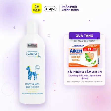 Sữa Dưỡng Thể Ziaja Baby Body Lotion Dưỡng Ẩm Làm Mềm Bảo Vệ Da Cho Trẻ Từ 1 Tháng Tuổi 300ml