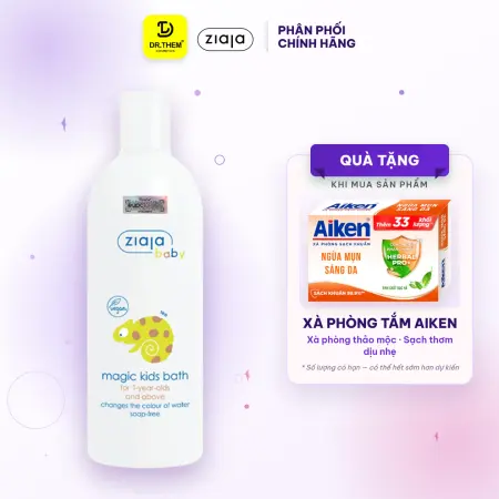 Sữa Tắm Ziaja Baby Magic Kids Bath Đổi Màu Nước Tắm Dịu Nhẹ Dưỡng Ẩm Cho Trẻ Từ 12 Tháng Tuổi 400ml
