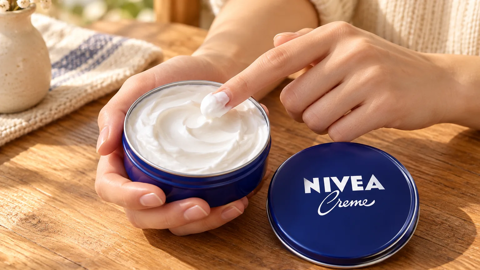 Hộp Nivea xanh có bôi mặt được không? Chọn dưỡng ẩm cho cơ thể