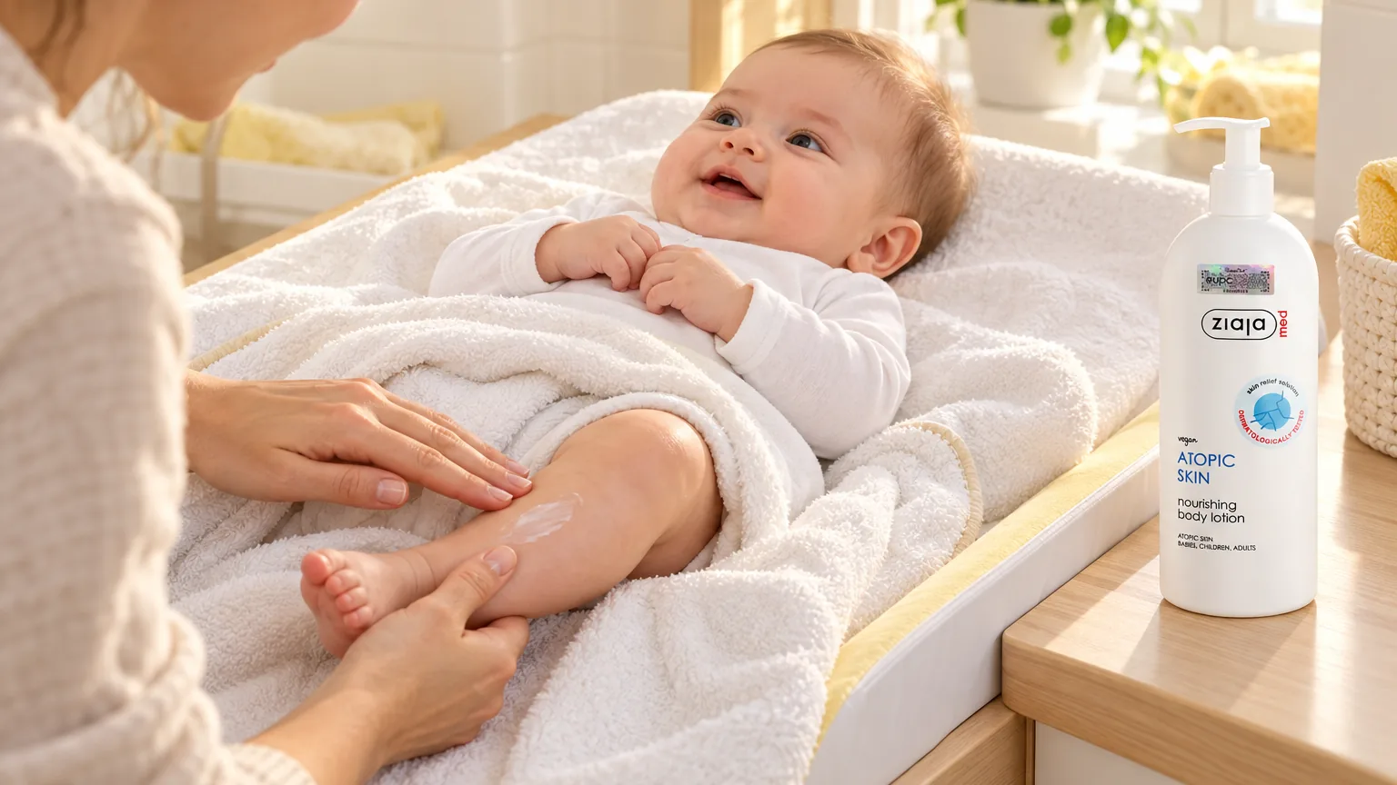 Viêm da cơ địa ở trẻ sơ sinh và trẻ nhỏ: tắm và dưỡng thế nào?
