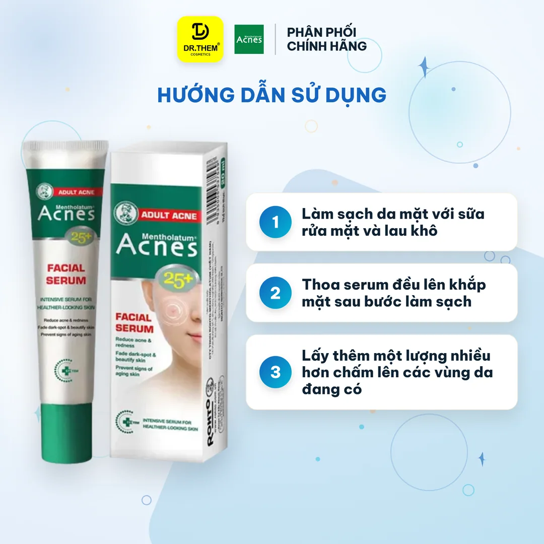 Serum Chấm Mụn Acnes 25+ Facial Serum Hỗ Trợ Giảm Mụn Làm Mờ Thâm Cho Da Mụn Tuổi Trưởng Thành 20ml 7