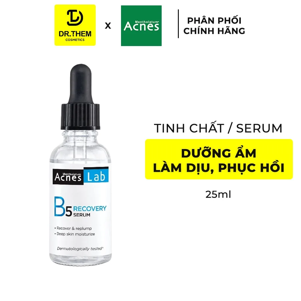 Serum Acnes Lab B5 Recovery Serum Dưỡng Ẩm Chuyên Sâu Làm Dịu Hỗ Trợ Phục Hồi Cho Da Mụn Da Nhạy Cảm 25ml
