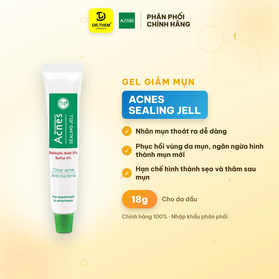 Gel Chấm Mụn Acnes Sealing Jell Blemish Clear Cream Scar Care Hỗ Trợ Giảm Mụn Và Mờ Thâm Sẹo 3