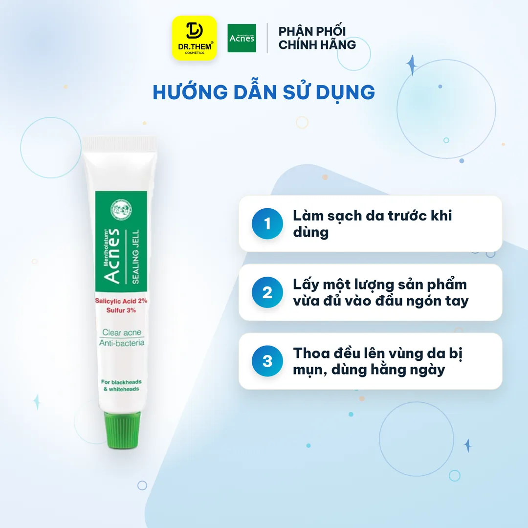 Gel Giảm Mụn Đầu Trắng Và Mụn Đầu Đen Acnes Sealing Jell 18g 3