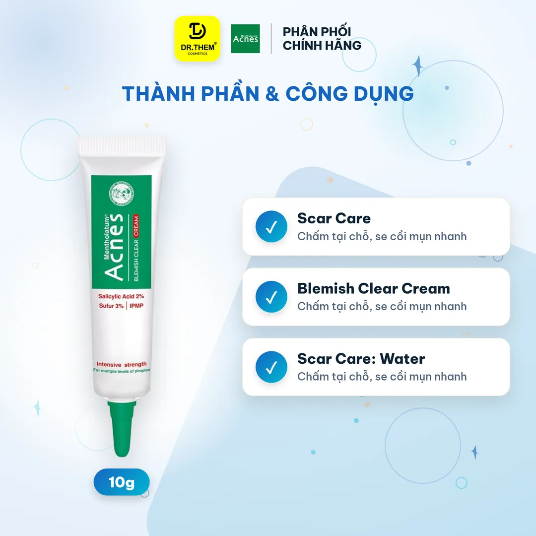Gel Chấm Mụn Acnes Sealing Jell Blemish Clear Cream Scar Care Hỗ Trợ Giảm Mụn Và Mờ Thâm Sẹo 8