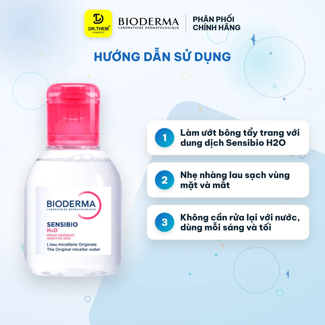 Nước Tẩy Trang Bioderma Sensibio H2O Micellar Cho Da Nhạy Cảm 100ml 3
