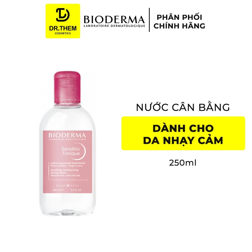 Nước Cân Bằng Bioderma Sensibio Tonique Làm Dịu Cấp Ẩm Cho Da Nhạy Cảm Và Mọi Loại Da 250ml