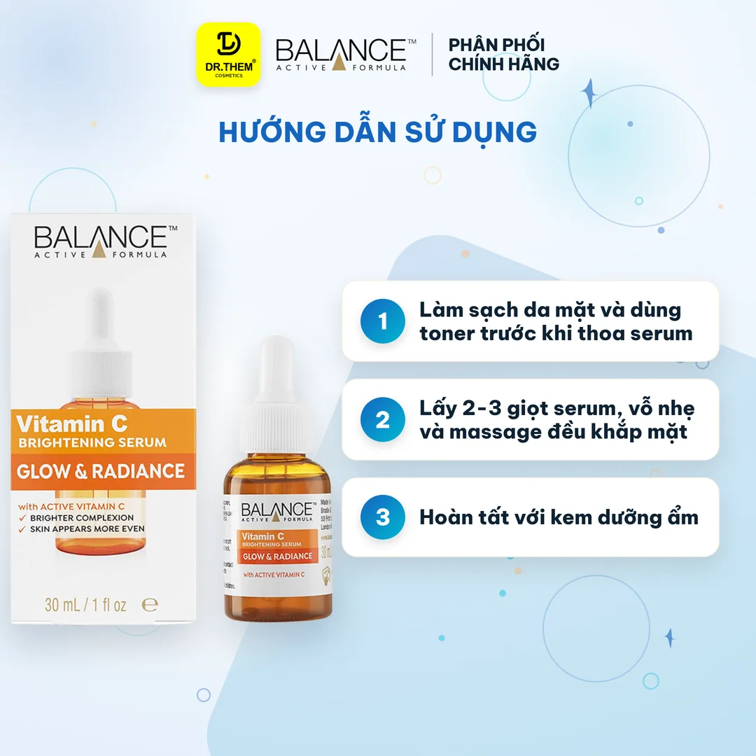 Serum Balance Active Formula Vitamin C Brightening Dưỡng Sáng Mờ Thâm 30ml 3
