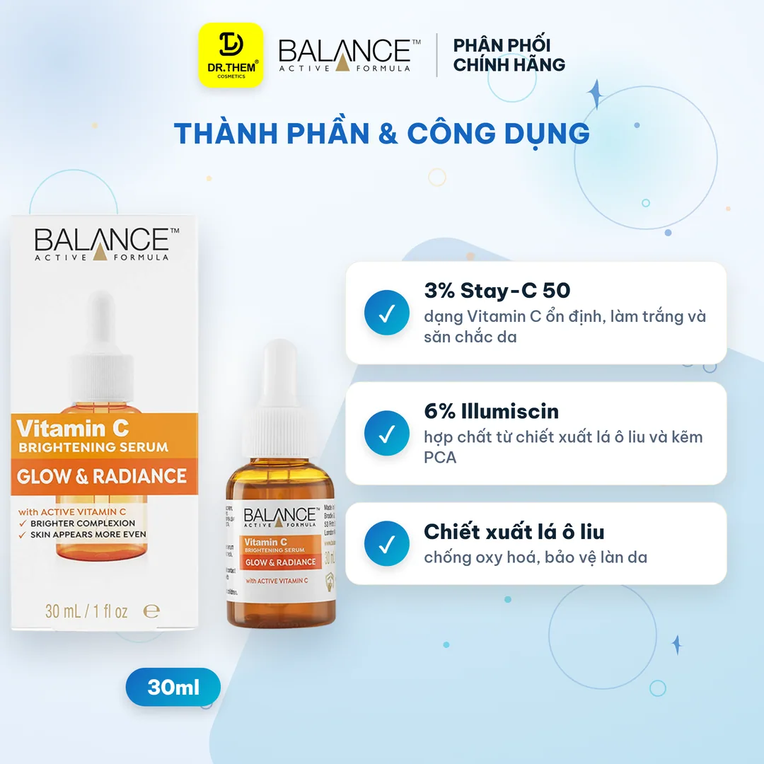 Serum Balance Active Formula Vitamin C Brightening Dưỡng Sáng Mờ Thâm 30ml 2
