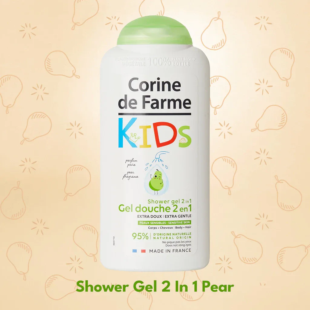 Gel Tắm Gội 2 In 1 Cho Bé Corine De Farme Pear Hương Quả Lê Làm Sạch Dịu Nhẹ Không Cay Mắt Cho Da Nhạy Cảm 300ml 3