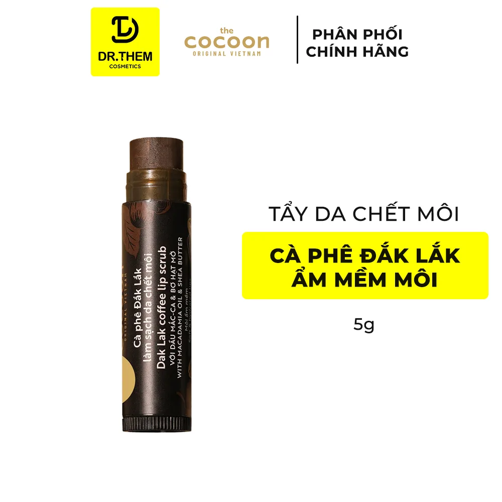 Combo Son Dưỡng Môi Cocoon Dầu Dừa Bến Tre Và Son Tẩy Da Chết Môi Cà Phê Đắk Lắk Dưỡng Mềm Môi 5g 9