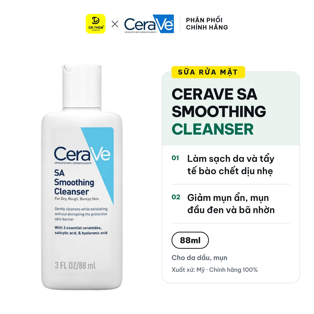 Sữa Rửa Mặt CeraVe SA Smoothing Cleanser 88ml