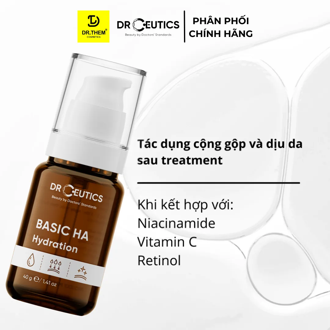 Tinh Chất DrCeutics Basic HA Hydration Serum Cấp Ẩm Sâu Cân Bằng Dầu Nhờn Cho Làn Da Dầu Mụn 40g 6
