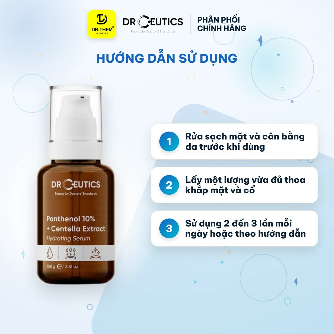 Serum B5 Panthenol 10% + Centella Extract DrCeutics Cấp Ẩm Phục Hồi Da 100g 3
