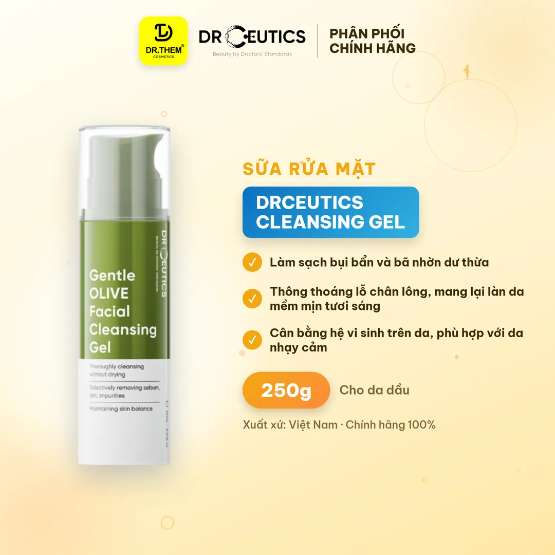 Sữa Rửa Mặt Drceutics Gentle Olive Cleansing Foam Làm Sạch Sâu Dịu Nhẹ Cân Bằng Ẩm Cho Mọi Loại Da 4