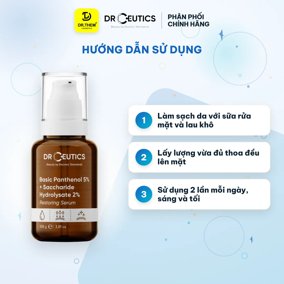 Tinh Chất B5 Basic Hydration 5% DrCeutics Cấp Ẩm Phục Hồi Cho Da Dầu Mụn 108g 3