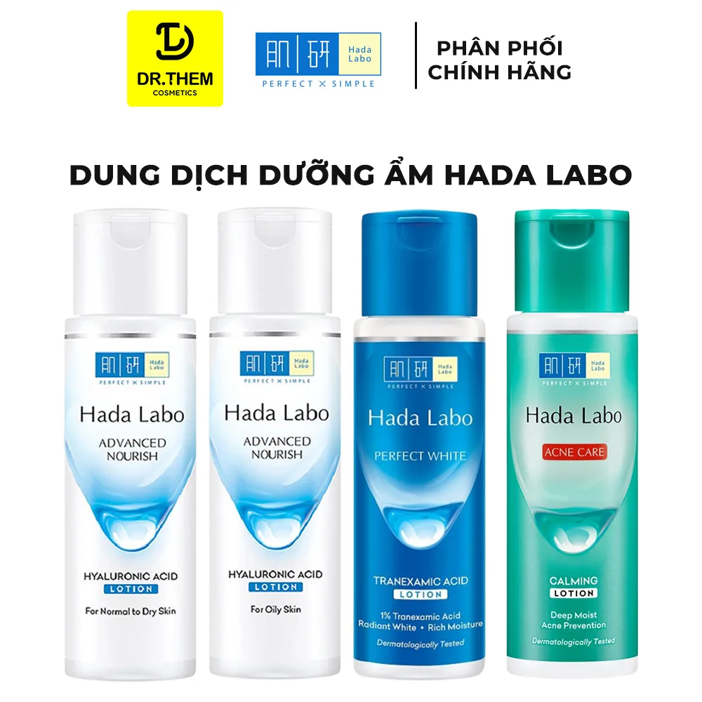 Dung Dịch Dưỡng Da Hada Labo Lotion Advanced Nourish Perfect White Acne Care Dưỡng Ẩm Toàn Diện 100ml 170ml