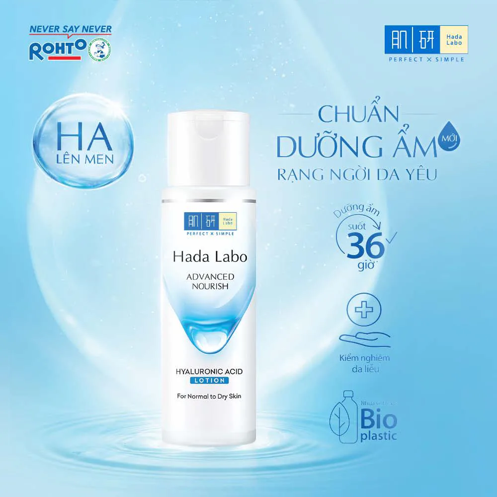 Dung Dịch Dưỡng Da Hada Labo Lotion Advanced Nourish Perfect White Acne Care Dưỡng Ẩm Toàn Diện 100ml 170ml 3