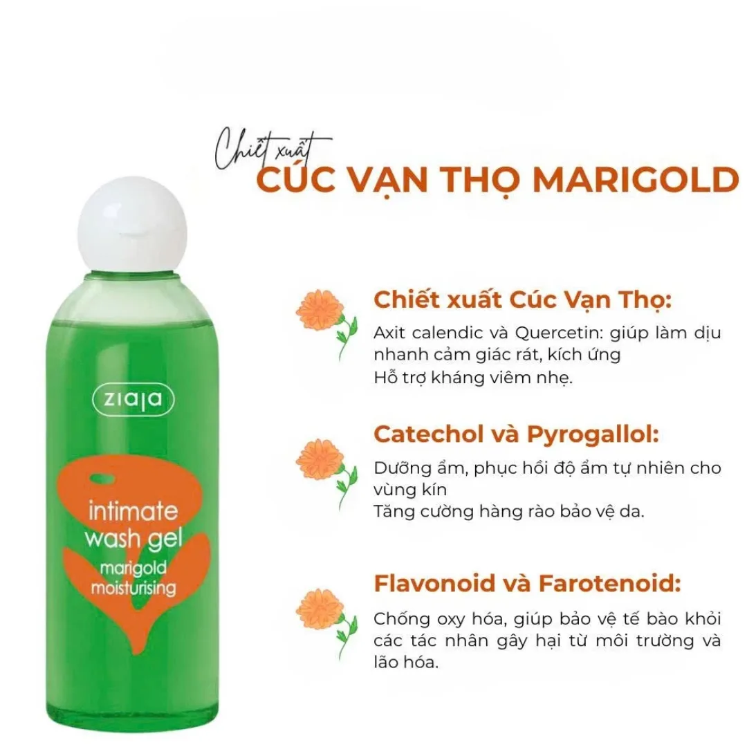 Dung Dịch Vệ Sinh Ziaja Intimate Cân Bằng pH Dịu Nhẹ Hoa Lan Chuông Vỏ Sồi Cúc La Mã Bồ Công Anh 200ml 500ml 5