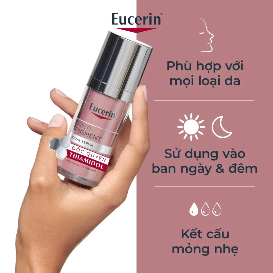 Tinh Chất Eucerin Spotless Brightening Booster Serum Thiamidol Dưỡng Sáng Da Hỗ Trợ Mờ Thâm Nám 30ml 5