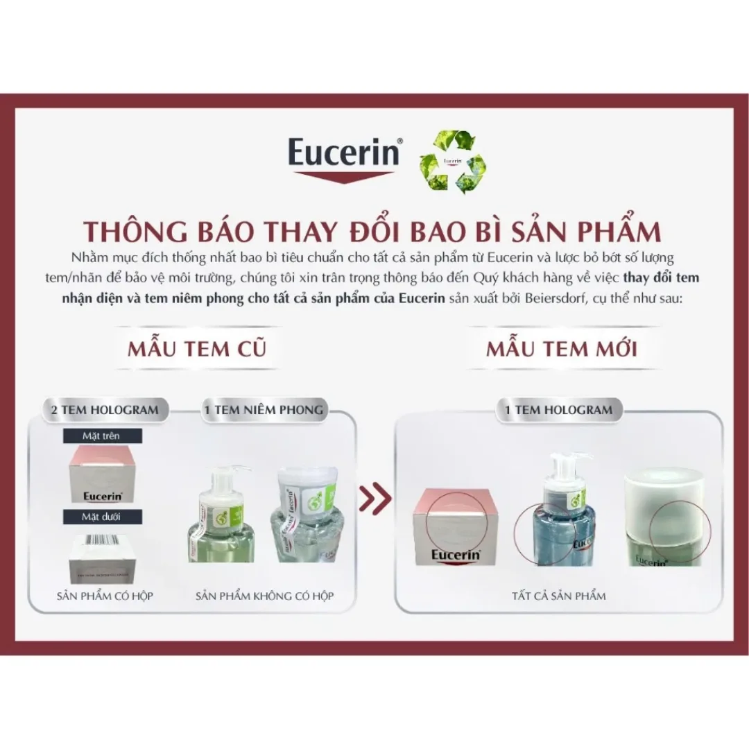 Nước Tẩy Trang Eucerin DermatoClean Micellar Water 3 Trong 1 Làm Sạch Dịu Nhẹ Cấp Ẩm Cho Da Nhạy Cảm 100ml/200ml/400ml 6