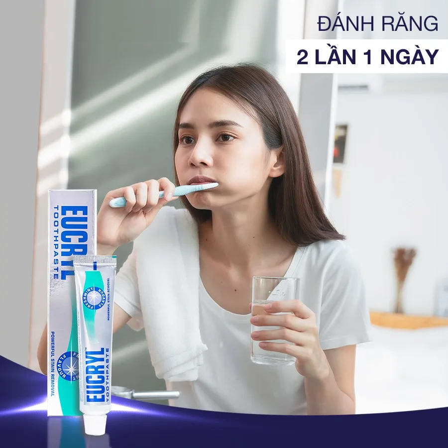 Kem Đánh Răng Eucryl Tooth Paste Freshmint Làm Trắng Răng Ngăn Ngừa Cao Răng Hương Bạc Hà 62g 5