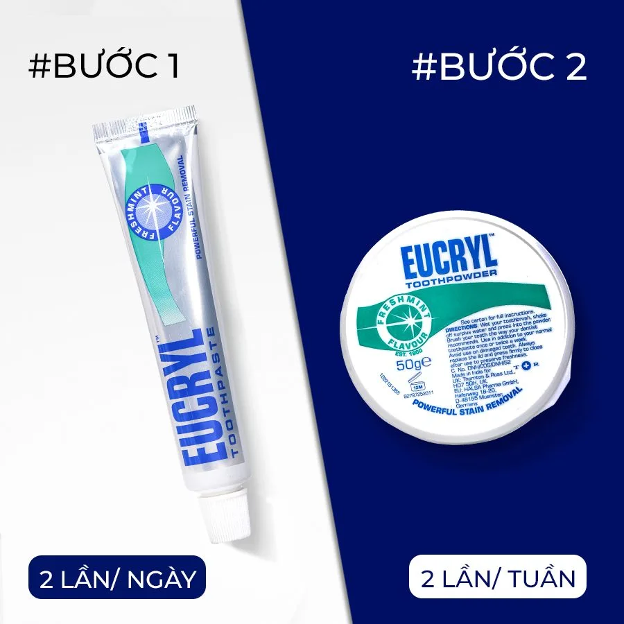 Kem Đánh Răng Eucryl Tooth Paste Freshmint Làm Trắng Răng Ngăn Ngừa Cao Răng Hương Bạc Hà 62g 7